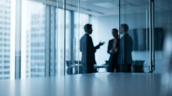 Two supply chain professionals in discussion — interim CSCO Belgium